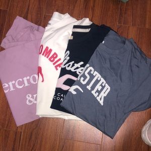 HOLLISTER ABERCROMBIE 4 tshirts !